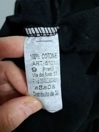 Sudadera oversize negra talla 44 100% algodón