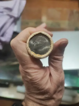 Cartucho 25 monedas 100 ptas. 1975