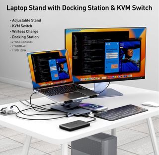 Soporte portátil BENFEI con Docking Station y KVM