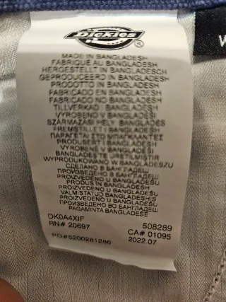 Pantalón Dickies Azul Talla 32x30