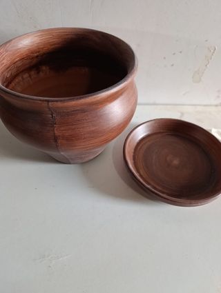 Cazuela y Plato de Barro