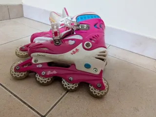 Conjunto Patins N36 + Capacete Princesas