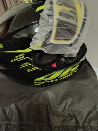 Casco Moto Nero Giallo Project
