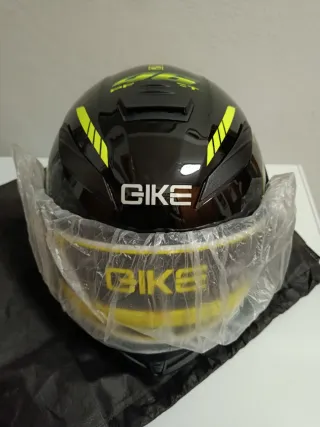 Casco Moto Nero Giallo Project