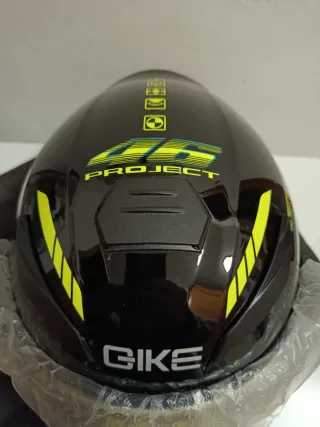 Casco Moto Nero Giallo Project