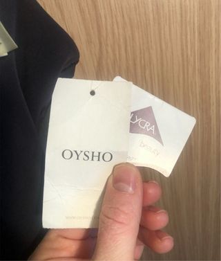 Vestido faja moldeador Oysho negro