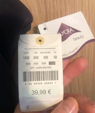 Vestido faja moldeador Oysho negro