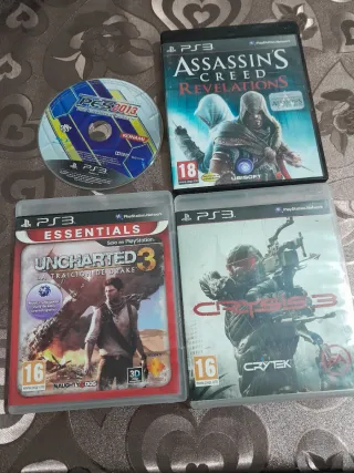 Lote PS3 Sony Negro + 2 Mandos