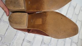 Botines cowboy tejanos color teja