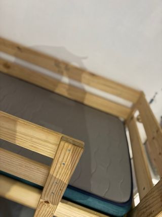 Litera madera 1.80x0.80 con colchones