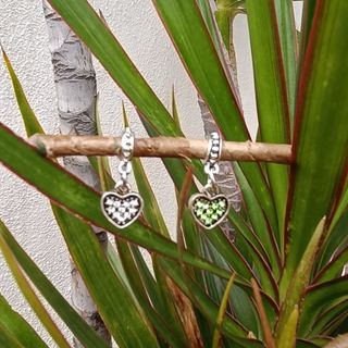 2 Colgantes o Charms para Pulsera o Cadena Corazon
