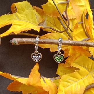 2 Colgantes o Charms para Pulsera o Cadena Corazon