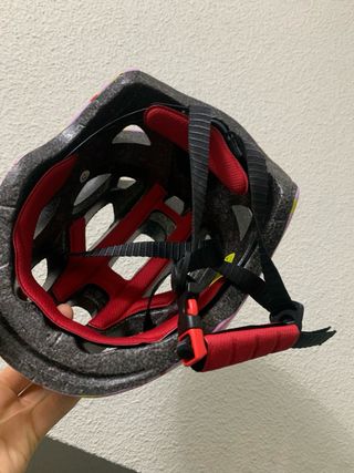 Casco bici niña rosa con dibujos