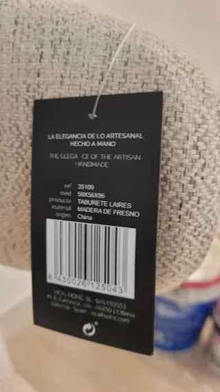 TABURETE ALTO MADERA NATURAL