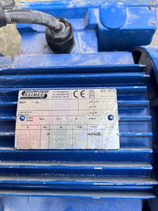 Motorreductor Rossi 1,1 kW Trifásico