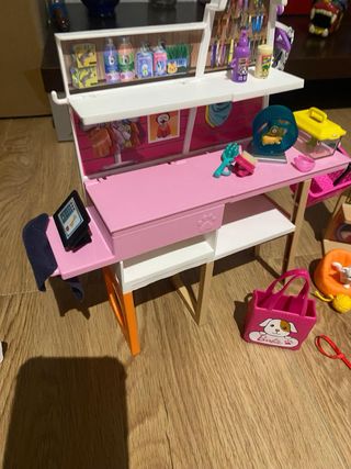 Barbie veterinaria y consulta de mascotas