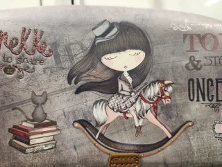 Bolso Anekke estampado niña y caballo balancín