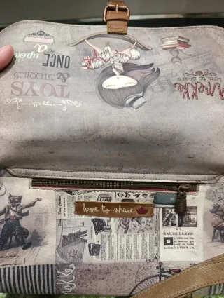 Bolso Anekke estampado niña y caballo balancín