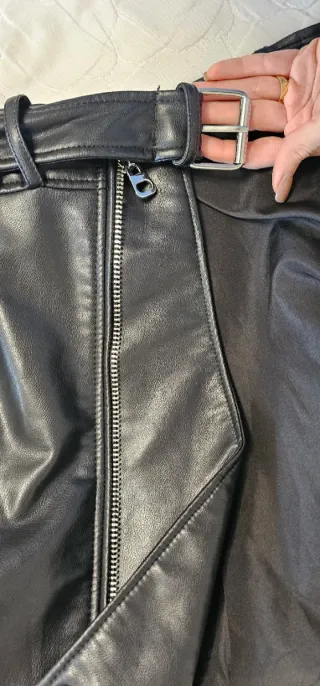 Cazadora Biker Zara Negra Talla M