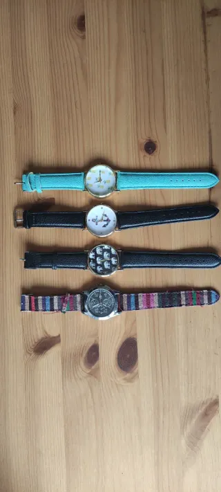Lote 4 relojes de pulsera mujer
