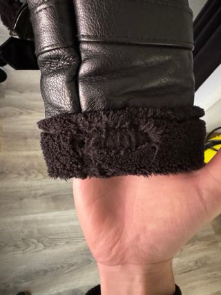 Chaqueta Cuero Negra Talla M