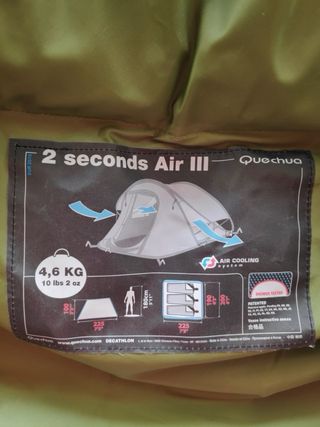 Tienda campaña Decathlon + 2 sacos dormir