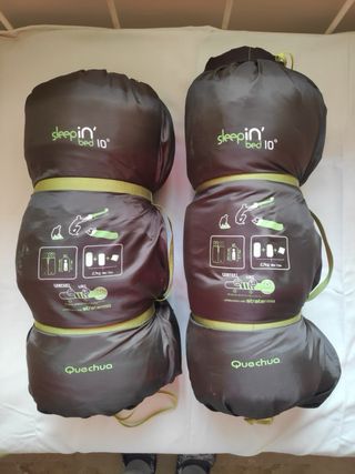 Tienda campaña Decathlon + 2 sacos dormir