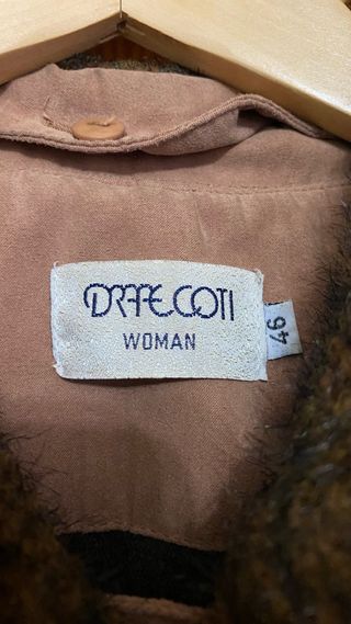 Gabardina Piel Marrón Talla 46