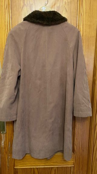 Gabardina Piel Marrón Talla 46