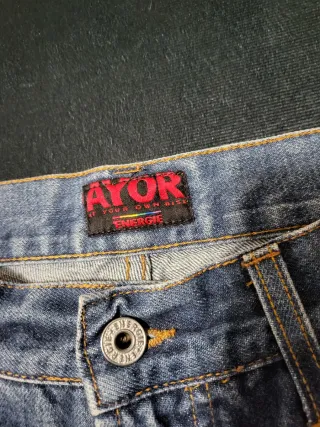 Jeans Energie Y2K con Tigre Ricamato