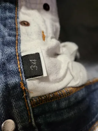 Jeans Energie Y2K con Tigre Ricamato