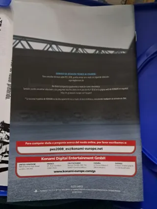 Carcasa Juego PES 2008 PS2