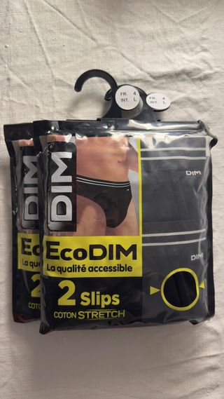2x Pack 2 Slips Dim Talla L Algodón Stretch