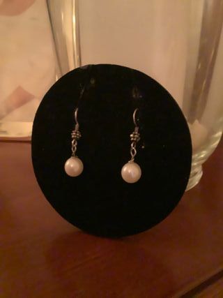 Pendientes Plata Ley Perlas Cultivadas