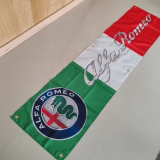 Bandeira Alfa Romeo Itália 180x45 cm