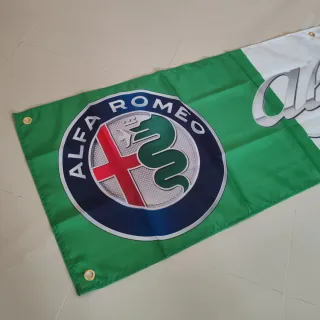Bandeira Alfa Romeo Itália 180x45 cm