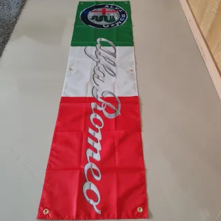 Bandeira Alfa Romeo Itália 180x45 cm