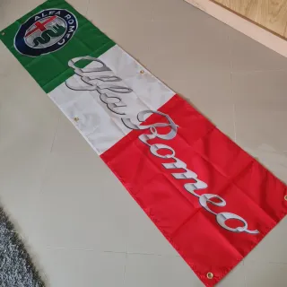 Bandeira Alfa Romeo Itália 180x45 cm