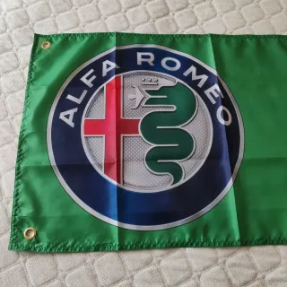 Bandeira Alfa Romeo Itália 180x45 cm