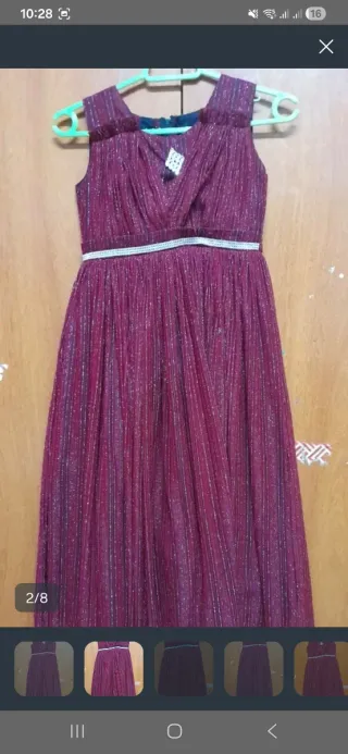 Vestido de fiesta niña brillante