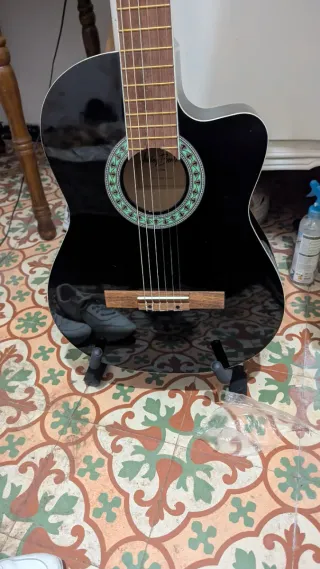 Guitarra Electroacústica Harley Benton Negra