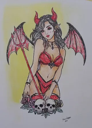 Ilustração original 21x30cm