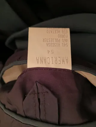 Americana de vestir azul con botones dorados