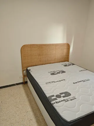 Cabecero Ratán y Madera cama 150/160