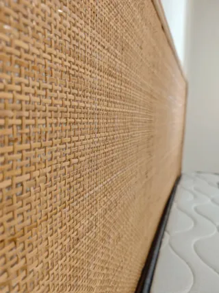 Cabecero Ratán y Madera cama 150/160