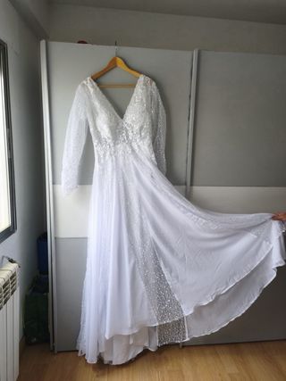 Vestido de Novia Blanco. Sin uso. A estrenar.
