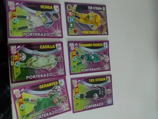 Cartas Fútbol Adrenalyn (Ochoa, Casilla, Ter Stege