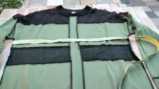 Maglione The Ragget uomo verde e nero made in UK,