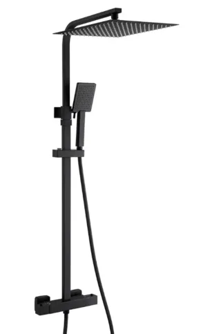 Columna Ducha Termostática Negra