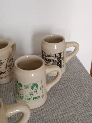 Conjunto de 6 originais canecas de cerâmica